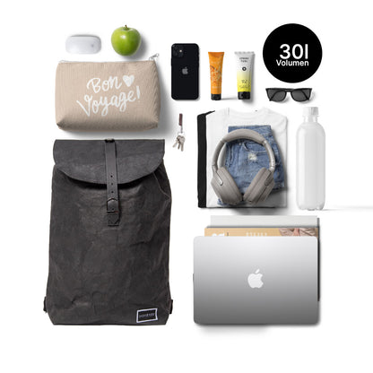 Big Oak Kraftpapier Rucksack | Black Edition